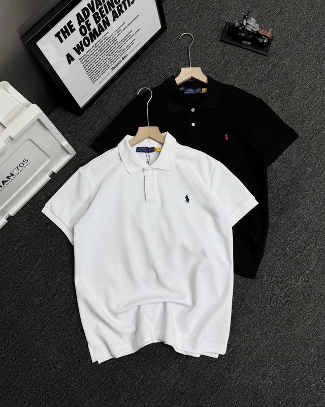 拉夫劳伦Ralph Lauren经典小标刺绣翻领短袖polo 采用320G进口空气层珠地棉扎实不变形 同缸染色螺纹 成衣水洗落色 无色差 主供平台直播 p实体