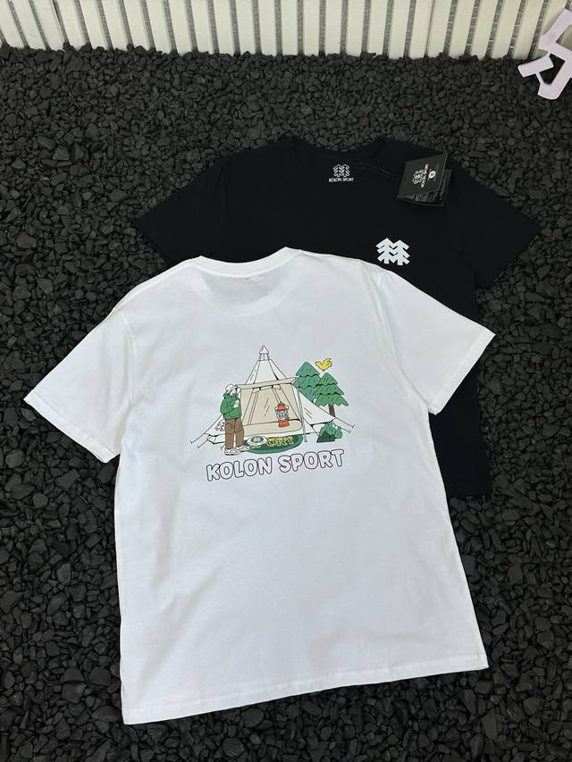可隆 Kolon 夏季新款户外露营系列运动休闲短袖T恤 情侣款 - 夏日炎炎 一件舒适又时尚的短袖T恤必不可少 可隆这款短袖绝对是你的夏日救星 可隆作为知名户外