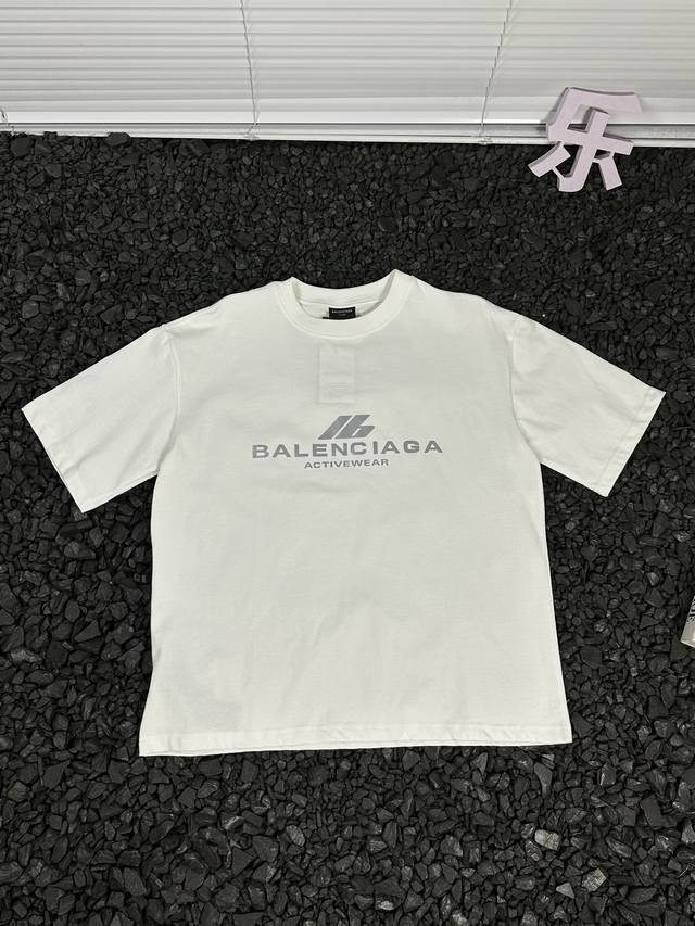 纯原臻品 顶级原版复刻 - 巴黎世家 男女同款2025春夏最新 Ib 大Logo镭射反光短袖宽松休闲时尚百搭纯棉吸汗透气短袖T恤 - 如果你还在为找不到一件既时