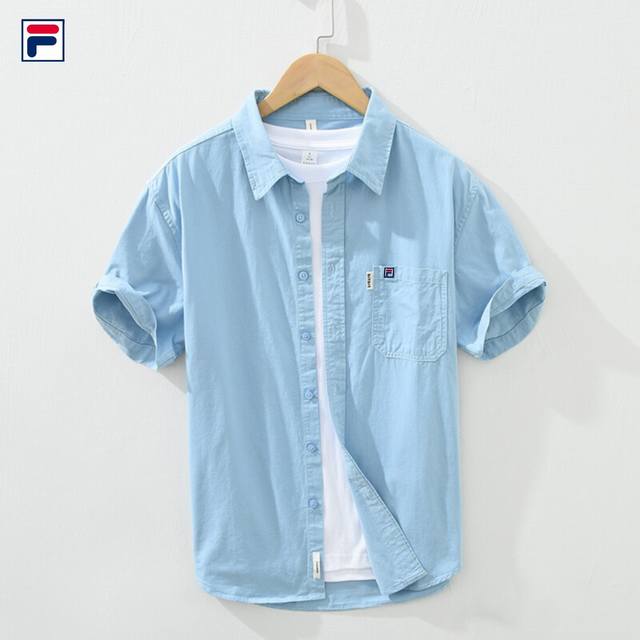 上新 斐乐Fila25款高品质纯棉刺绣日系个性长袖衬衫外套 甄选纯棉优质面料 透气吸汗 不变形 不起球 细腻不糙手 耐磨性高 走线工整 亲肤抗皱等特点 让服饰舒
