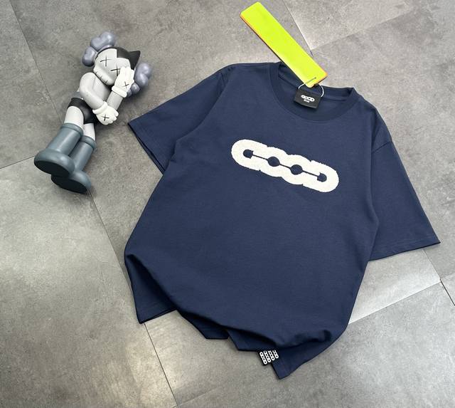 潮牌 Goodbrand毛巾绣情侣款短袖T恤 后背搭配发泡工艺 240G双纱潮牌专用棉 纹理清晰 质感满满 同缸定染1 1无色差精密纯棉螺纹 层搭叠穿 自留好货