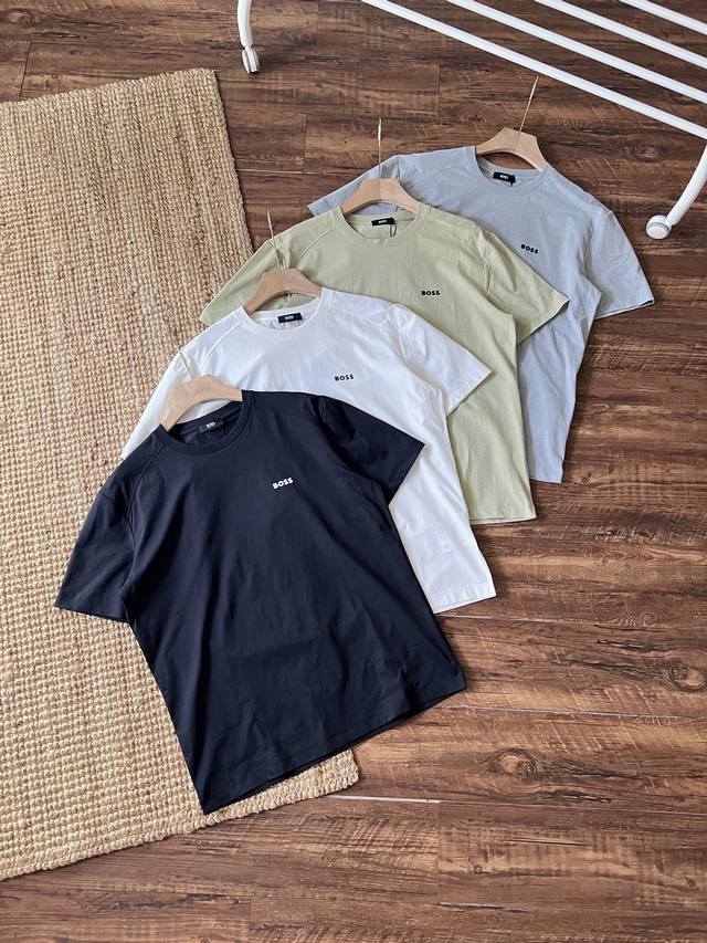 超高品质 Hugo Boss 三防面料速干T恤 休闲户外男款吸湿冰感排汗速干短袖 面料采用Seco客供科技速干面料 手感软糯细腻 亲肤柔软 面料特点吸湿排汗 透