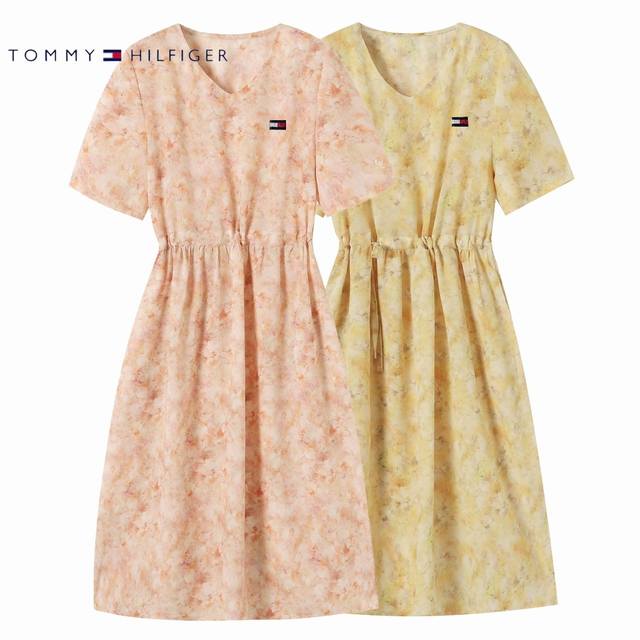 2025 夏 Tommy 汤米 法式碎花 V 领雪纺连衣裙 演绎女神范 宝子们 2025 年夏天想要秒变女神 这条法式碎花 V 领连衣裙你一定要拥有 先看看这条