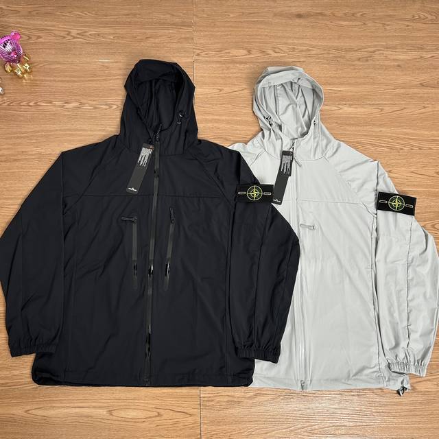 stone Island 石头岛压胶拉链机能户外防紫外线防晒衣外套 甄选品质 实拍可见 面料采用高品质放紫外线 拉链压胶工艺设计 出行必备 优质防晒衣面料 做工