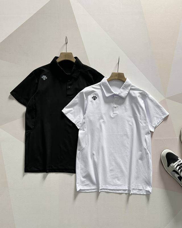 descente迪桑特 Dualis 系列都市通勤男士无痕压胶速干短袖polo衫 采用速干面料 清爽透气 让你在炎炎夏日中保持舒适 高级感的设计 让你在众多场合