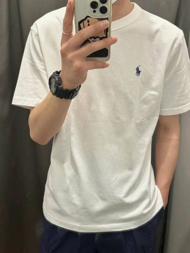 供 -5 拉夫劳伦夏季新款男士简约休闲拉夫情侣小马刺绣经典款刺绣纯棉T恤圆领 情侣款 简单又美又帅 ralph Lauren 拉夫劳伦情侣装经典款刺绣纯棉T恤圆
