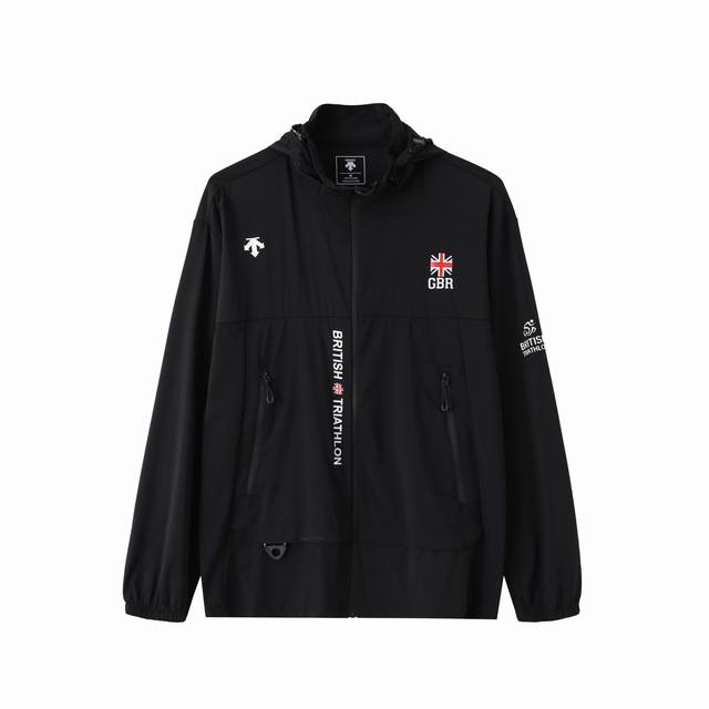 帽子可拆卸 descente迪桑特 25Ss夏季新款高品质专业户外Upf170防紫外线速干轻薄透气防紫外线戶外体闲百搭连帽男款防晒衣 专业户外高端防晒面料 高效