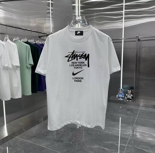 nike系列 专柜款复古情侣 印花短袖T落肩袖 重磅280G精梳棉材质 透气舒适 版型宽松 进口外贸级专柜印花 随意搓洗不褪色不变形 情侣款 男女同款哦