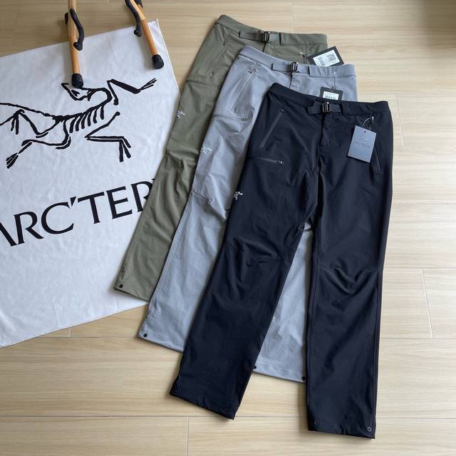 arc'teryx 始祖鸟 夏季薄款Gamma系列 Gamma Ar pant 三色通勤休闲长裤户外登山全能百搭神裤 采用客供高密度登山布面料 全身压胶工艺 裤