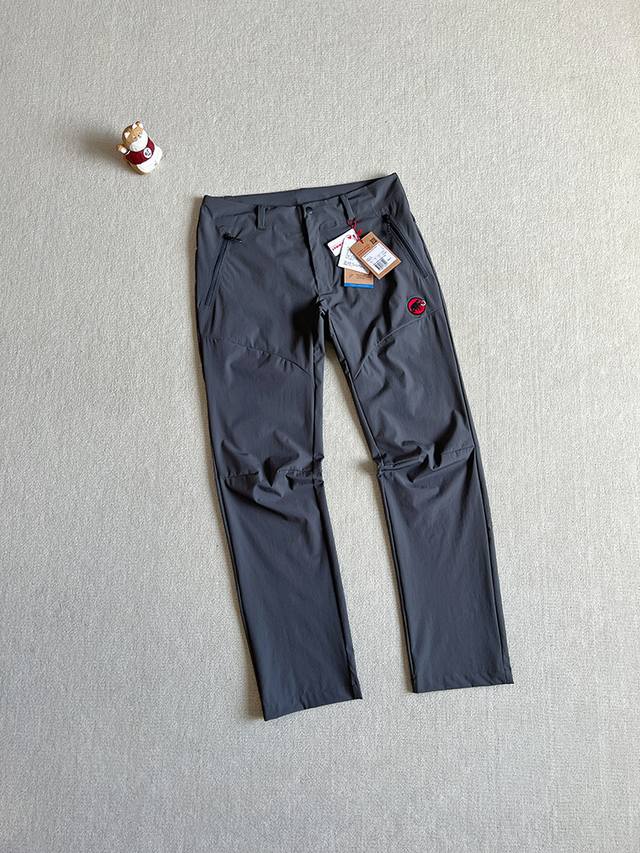 报单款号05222 纯原品牌订单出货 区别市面通货版本 全新高端系列 Mammut猛犸象Trekkers 3.0男士户外高弹耐磨轻薄防泼水红标软壳长裤 为多场景