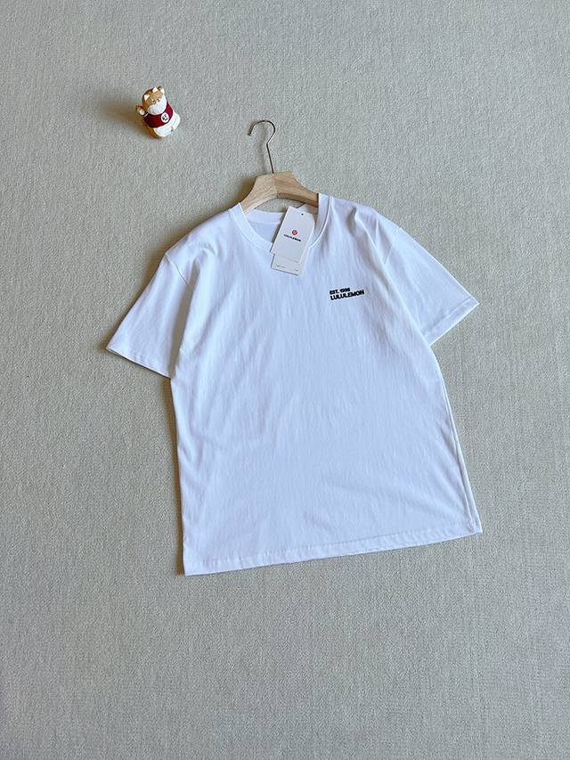 报单款号05223 掌柜力荐 北美限定 Lululemon Heavyweight Cotton Crewneck重磅棉宽松短袖T恤 情侣都可以穿 Os风格版型