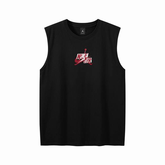 供 Air Jordan Aj乔丹印花棉质无袖背心 定制主标 辅料 水洗齐全 高清细腻印花 甄选250克32支紧密纺双纱纯棉面料 质感厚实但是透气性良好 整件衣