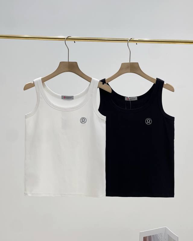 一包两件 Lululemon露露乐檬官方女士刺绣吊带背心两件套2025夏新款外穿打底无袖上衣 单穿藏肉显瘦遮副乳 逛街 上班 居家 运动等时尚感拉满 山东出口日