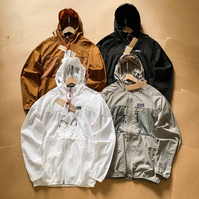 patagonia巴塔哥尼网眼轻薄透气防晒衣防风皮肤衣外套 抗撕装尼龙面料 四面弹力演绎 不担心会紧绷束缚 有自如的活动效果 防风恒温 还可以防止蚊虫叮咬户外探