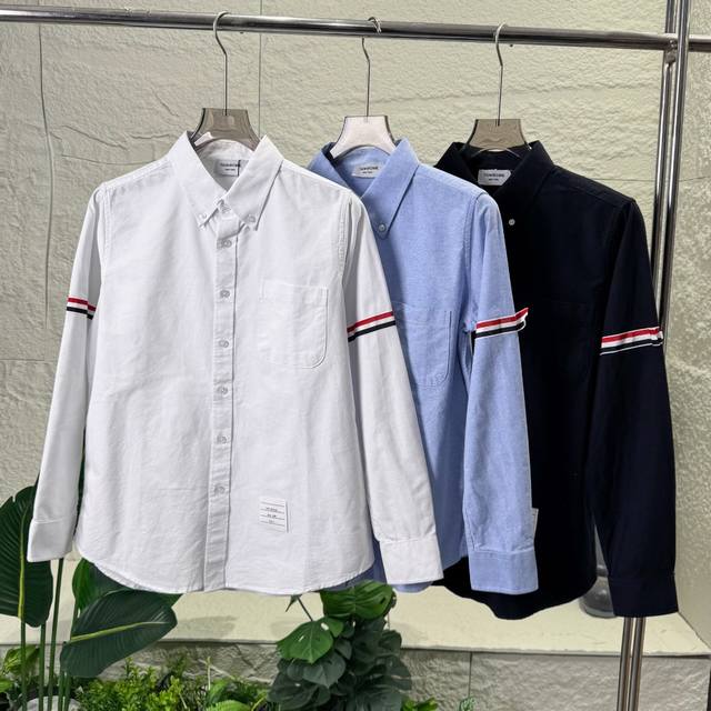 Thombrowne 汤米布朗夏季薄款男女Tb衬衫休闲条纹织带外套情侣款 终于找到四季都能穿的神衣了 春季单穿 搭条牛仔裤 清爽又利落 春日漫步氛围感拉满 夏天
