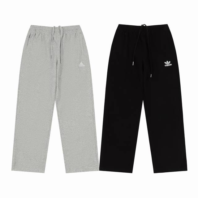 adidas阿迪达斯新款三杠运动裤休闲裤宽松长裤卫裤直筒裤 经典款随意搭配 版型超正的运动神裤 上身巨好看 搭配经典Logo刺绣设计 口袋拉链 经典百搭 面料舒