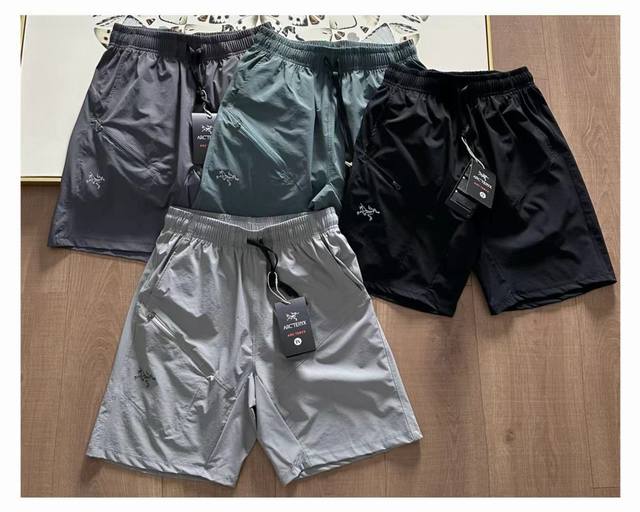 arc'teryx 始祖鸟 鸟家夏季男士短裤男士2025夏季宽松休闲运动裤速干薄款纯色短裤 百搭简约百搭 版型宽松 厚度适中 面料柔软 有微弹 休闲百搭 顺滑柔