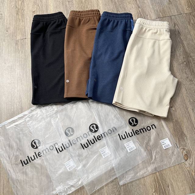 今夏爆款强烈推荐 露露Textured男士双面针织棉混纺短裤9 透气丨 lululemon丨Lm7Bdqs lululemon这款Textured9 男士短裤