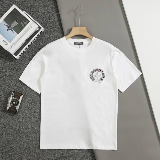 上新 顶级复刻版本 克罗心Ch*Ome Hearte 25Ss早春新款 撞色彩虹五股克罗心短袖 轻奢主义 男女日常通勤穿搭必备单品 正确版本 欢迎对比 详细特征