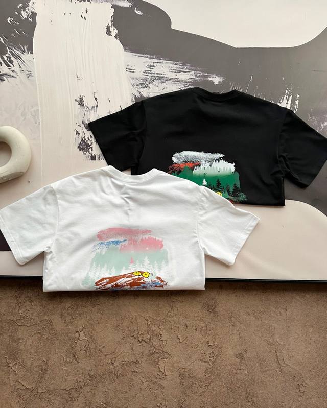 上新# kolon Sport 可隆25Ss 夏新款短袖T恤 海外版 男女同款 双面液氨面料升级 采用日本液氨丝光工艺双面处理 液氨技术能使棉纤维膨胀后收缩 比