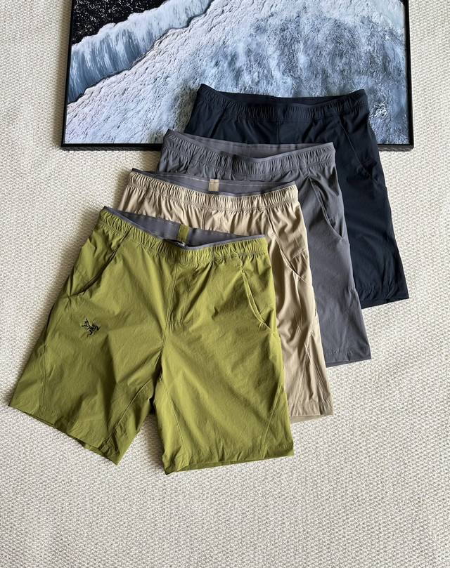 刺绣款 大鸟25年夏季新款男士轻量化速干短裤专业户外级 透气轻量耐用功能多样 立体剪裁 面料核心科技 高强度四面弹 耐磨抗撕裂弹性纤维加入高弹舒适随意运动轻薄且