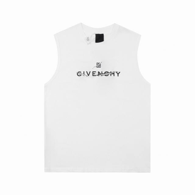 givenchy 纪梵希 无袖背心男女同款爪痕印花宽松上衣运动休闲汗衫 面料 240克双纱高密度纯棉面料 - 工艺: 整件衣服采用精密压花工艺 - 男女同款均可