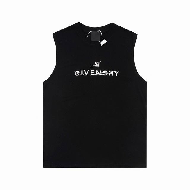 givenchy 纪梵希 无袖背心男女同款爪痕印花宽松上衣运动休闲汗衫 面料 240克双纱高密度纯棉面料 - 工艺: 整件衣服采用精密压花工艺 - 男女同款均可