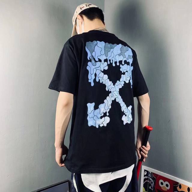 off White 涂鸦印花短袖Tee男女同款 搭配情侣更赞哦 官网发售款 超级推荐 超人气单品 ins小红书热门爆款三标齐全 专用包装袋 一大批潮人已经在街头