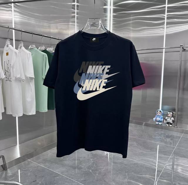 nike系列 专柜款复古情侣 印花短袖T落肩袖 重磅280G精梳棉材质 透气舒适 版型宽松 进口外贸级专柜印花 随意搓洗不褪色不变形 情侣款 男女同款哦
