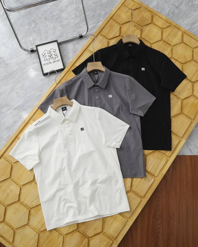kolon Sport可隆Seco保罗衫防晒短袖速干T恤户外运动polo衫 采用自主研发Seco3.0面料 手感如云朵般柔软让夏日着衣皮肤不再不适 体感升级自主