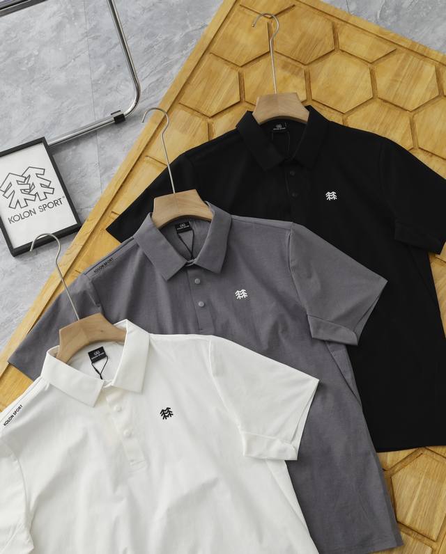 细节图 kolon Sport可隆Seco保罗衫防晒短袖速干T恤户外运动polo衫 采用自主研发Seco3.0面料 手感如云朵般柔软让夏日着衣皮肤不再不适 体感
