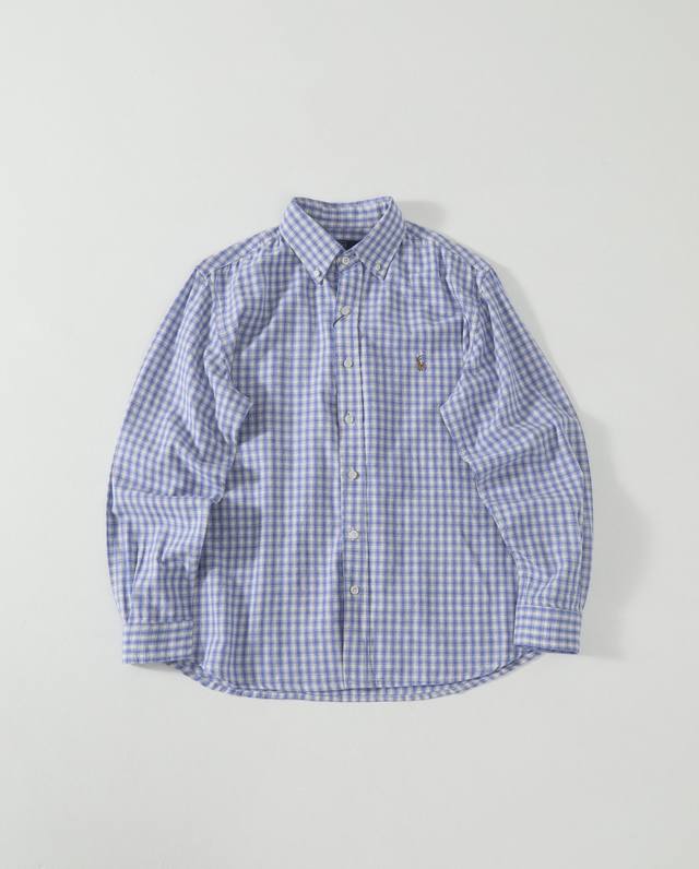 拉夫劳伦polo Ralph Lauren Ss25 格纹小马Logo刺绣牛津纺长袖衬衫 牛津纺衬衫特点是100%棉 经过成衣染色和水洗处理 具有复古外观和质感