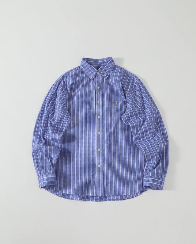 拉夫劳伦polo Ralph Lauren Ss25 格纹小马Logo刺绣牛津纺长袖衬衫 牛津纺衬衫特点是100%棉 经过成衣染色和水洗处理 具有复古外观和质感