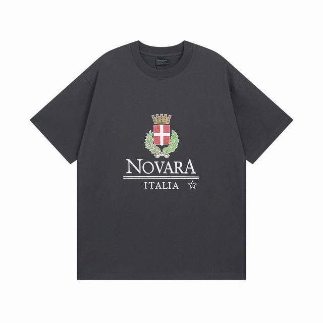 Balenciaga 巴黎世家2025 Ss 皇冠麦穗多元化拉裂印花短袖T恤 本市场No.1的质量 真正天花板品质 全部原版开发注意细节图 避免被盗图商家混发