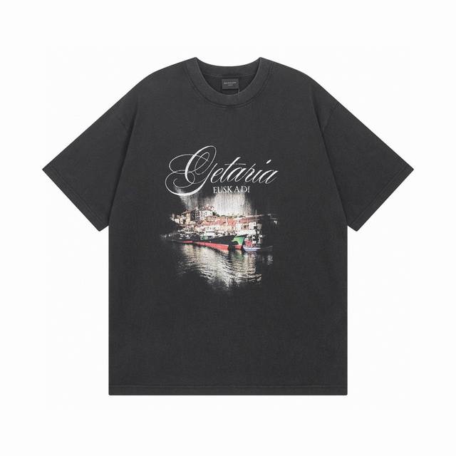 Balenciaga 巴黎世家2025 Ss 城市夜景直喷印花短袖T恤 本市场No.1的质量 真正天花板品质 全部原版开发注意细节图 避免被盗图商家混发 正确2
