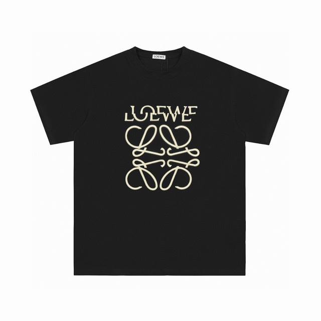 顶级代工品质 loewe 罗意威25Ss 经典刺绣T恤短袖 不需要所谓烂大街的华丽文案 主打品质 - 面料经过2次高温缩水固色 不变形不缩水不起球 -正确Os版