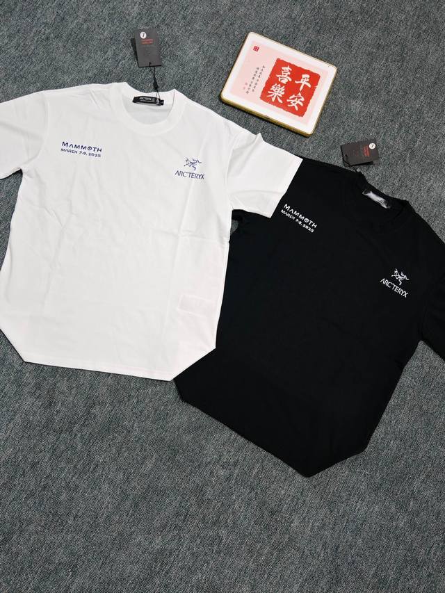 联名款 arc'teryx & Mammut 始祖鸟&猛犸象联名款25Ss夏新款短袖T恤 男女同款 双面液氨面料升级 采用日本液氨丝光工艺双面处理 液氨技术能使