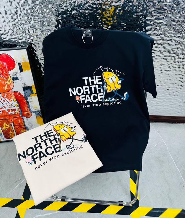 高版本带芯片 the North Face 北面25夏季新款印花休闲宽松情侣款 短袖T恤1059 细节:版本一比一复刻 吊牌 领标 水洗 带Nfc芯片识别 面料
