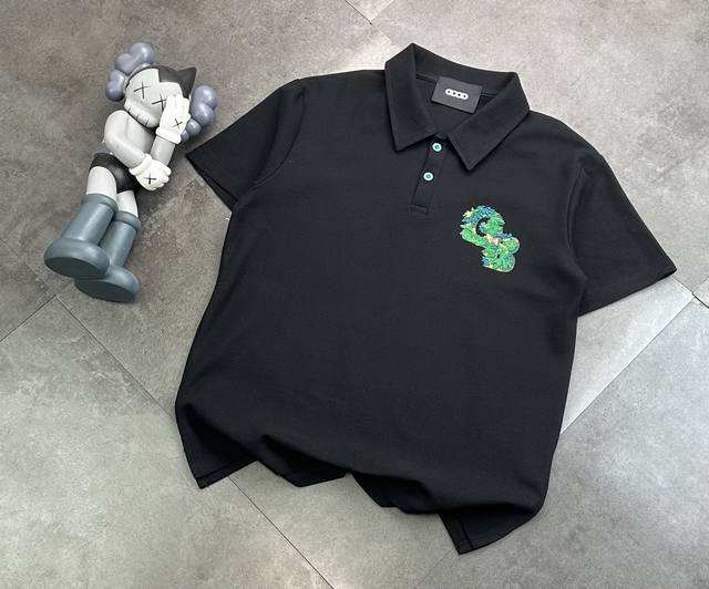 潮牌 Goodbrand森林刺绣polo衬衫 240G双纱潮牌专用棉 纹理清晰 质感满满 同缸定染1 1无色差精密纯棉螺纹 层搭叠穿 自留好货 强烈推荐~所有的