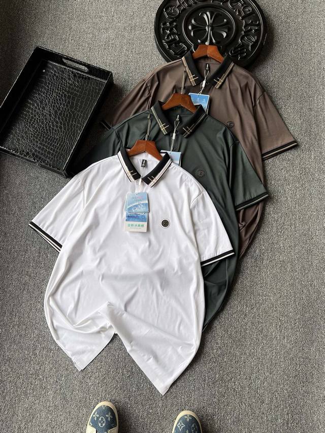 顶级冰感棉 人气爆款 Zegna 杰尼亚专柜新品冰感棉短袖无痕polo衫 恒隆在售万元级 款号 2403 杰尼亚家今年最新高定全新冰感锦棉面料 拿到手摸出来特别