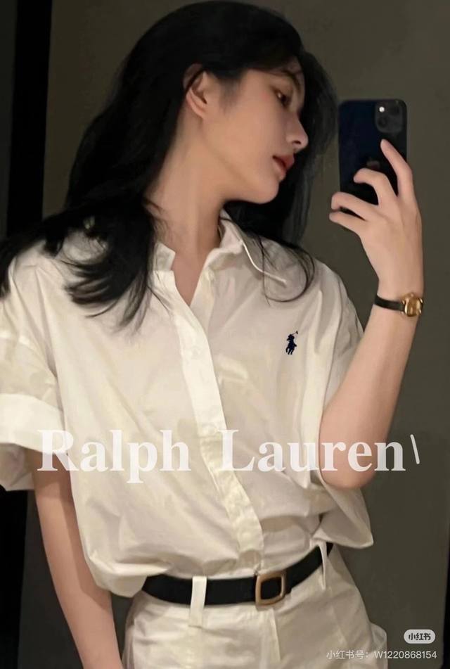 模特图# 拉夫劳伦 polo春夏新品 短袖衬衫 情侣款 经典简约 休闲商务兼具 精细剪裁 流畅线条 立体有型 定制面料 舒适美观耐穿 这是每年都要复购的一款po