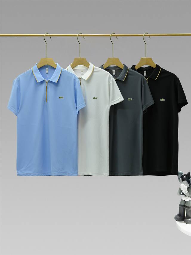 鳄鱼polo衫 夏季翻领休闲刺绣重磅T恤短袖polo衫 高端高品系列今年全新面料 领子升级 胸前是贴布刺绣的小Logo专柜品质 ~ 放心下单 绝对高品质 上身超
