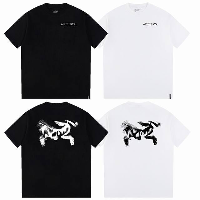 始祖鸟Arcteryx字母短袖 颜色 黑色 白色 尺码 S M L Xl 面料 300克双纱 男女同款