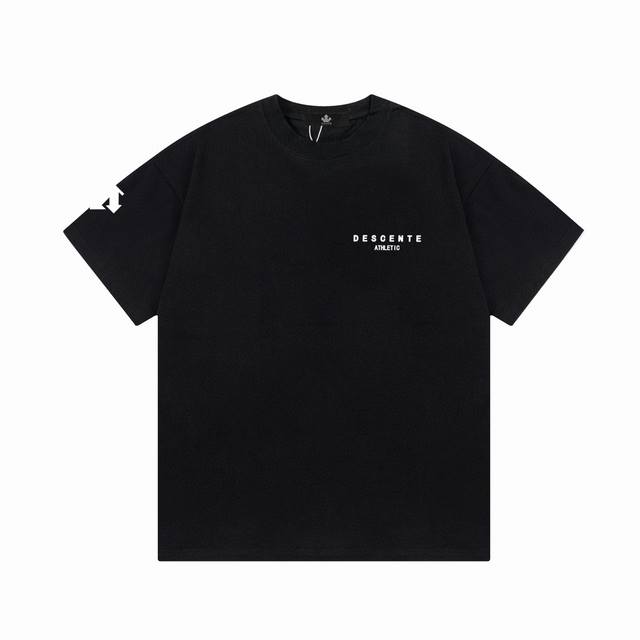 descente 迪桑特 2025 Logo印花圆领套头短袖 26S 双纱纯棉260克 尺寸 Xs-L