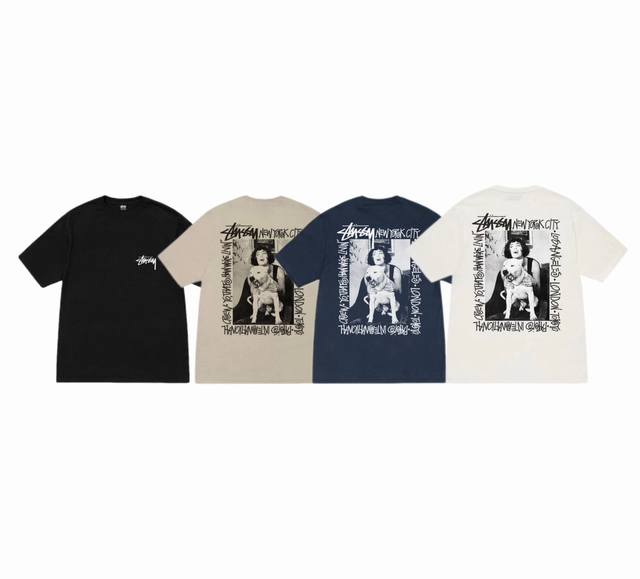 上新款号 S094 stussy斯图西 Stussy How We're Livin' 场景字母印花圆领套头短袖T恤 男女同款 原版打造 细节高控 -面料精选2