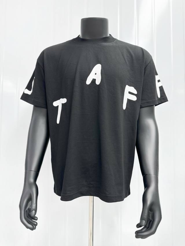 Tr16 travis Scott Canctus Jack经典字母周边男女同款短袖T恤 小领口设计 热固油墨印花 高街复古重磅Vintage短袖 尺码 S M