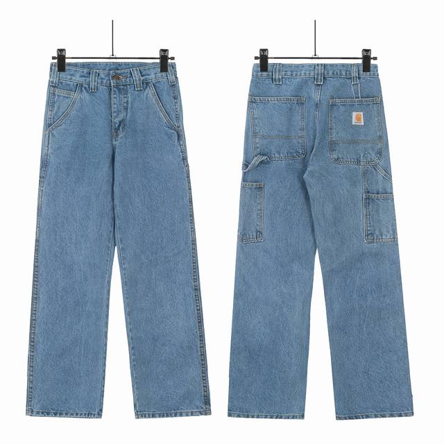 8100 carhartt Wip卡哈特24Fw工装多口袋Cleanfit工装牛仔裤 卡哈特Vintage牛仔裤非常Cleanfit的一条裤子 面料采用14Oz