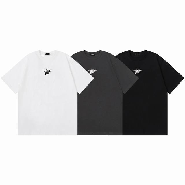 w118# We11Done新款W字母印花短袖情侣宽松T恤 230G纯棉面料,宽松版型 高品质 原版定制面料 原厂品质 做工细节做到极致 区别市场普通货 全套定