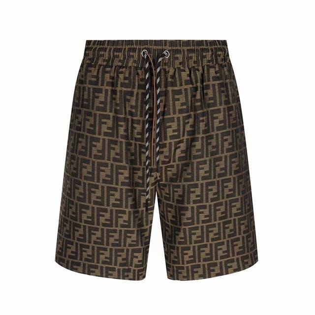 Fendi 芬迪 22Ss 满印老花短裤 上身效果宽松休闲 尺码 Xs-L