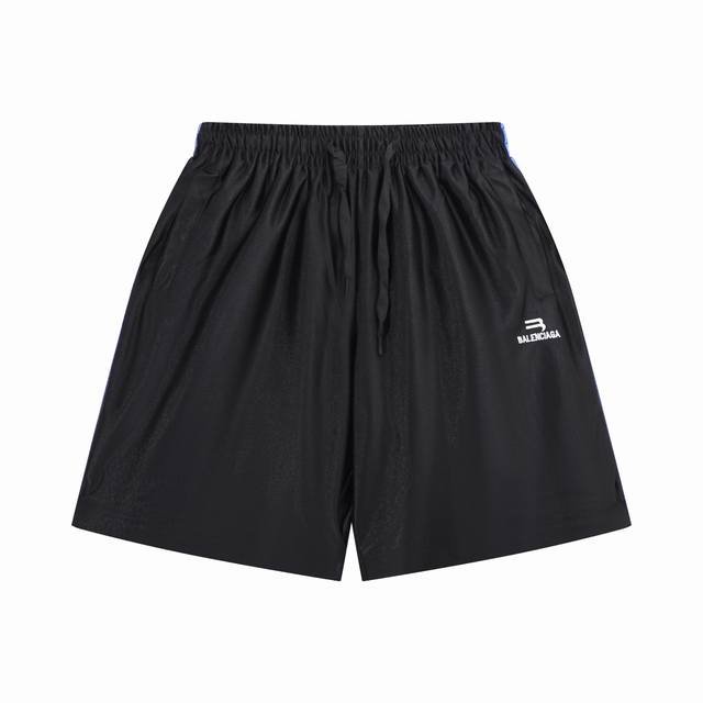 Balenc Aga 巴黎双勾刺绣短裤 宽松版型 size尺码 Xs S M L 颜色: 黑色